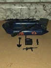 Vintage 1985 Hasbro GI Joe Cobra Night Landing Raft - Complete *ARAH*