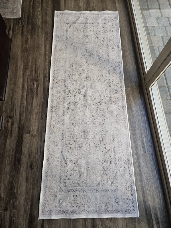 Ruggable Kamran Ivory Opal Rug + Pad System, 2.5'x7'