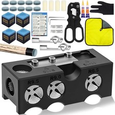 11-in-1 Billiards Pool Cue Tip Shaper, Pool Cue Tips Replacement Kit, Pool Cue