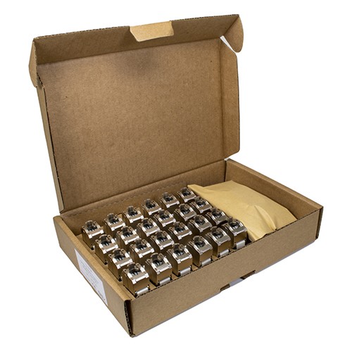 Cablenet Cat6a Shielded Keystone Jack PoE++ Pack of 24