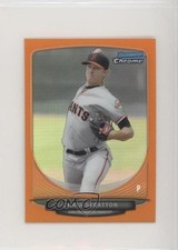 2013 Bowman Chrome Minis Orange Refractor 10/15 Chris Stratton #23 0f6