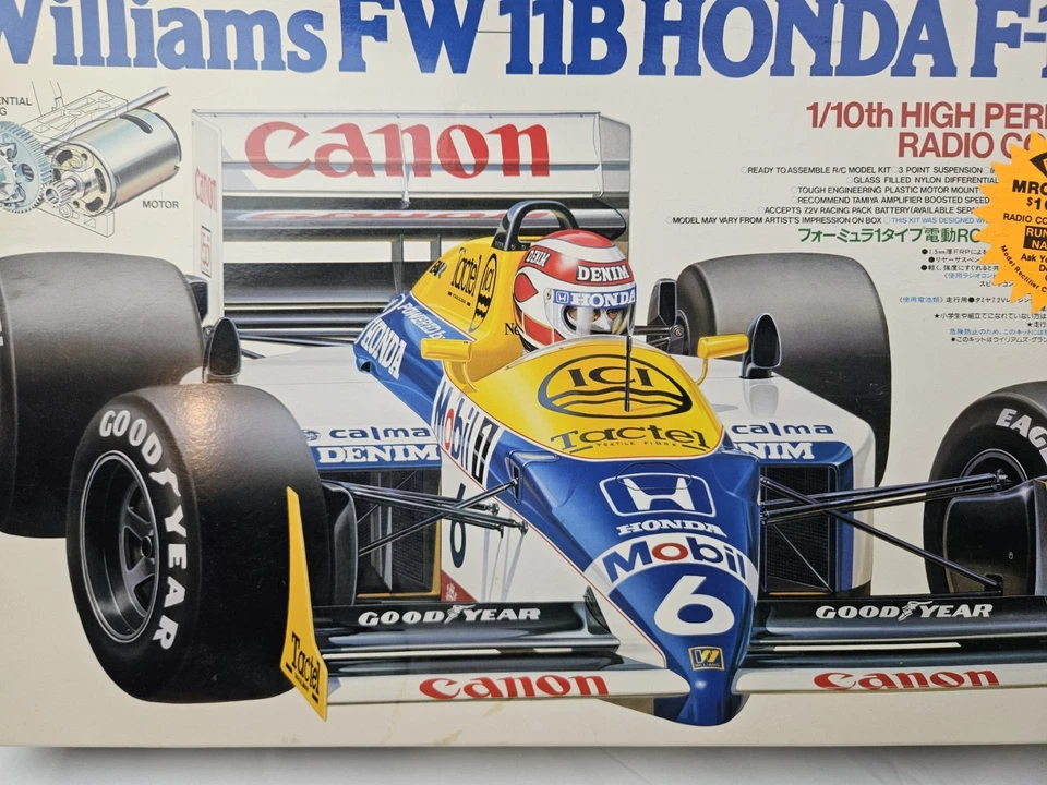 TAMIYA WILLIAMS FW-11B HONDA F1 ESCALA 1:10 RC COCHE ALTO RENDIMIENTO NUEVO 58069 Foto 4 de 4