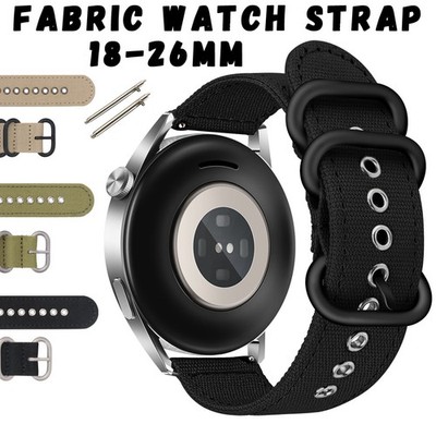 Generisches Stoff Uhrenband 20mm 22mm Armband 24mm 26mm 18mm Nylon Strap Armband