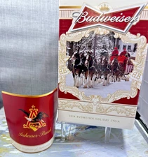2014 Budweiser Holiday Stein "Holiday Lane" New In Box w/COA