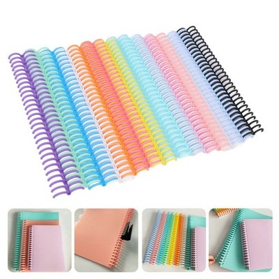 14Pcs 14 Colors Comb Binding Spines 150 Sheet Capacity 19mm X 30 Ring PP Plastic