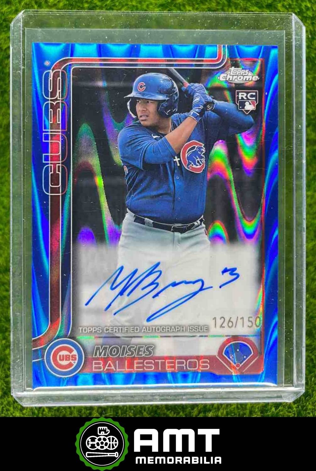 Moises Marchan RC 2025 Bowman Chrome 126/150 Auto Blue RayWave Royals #CPA-MM