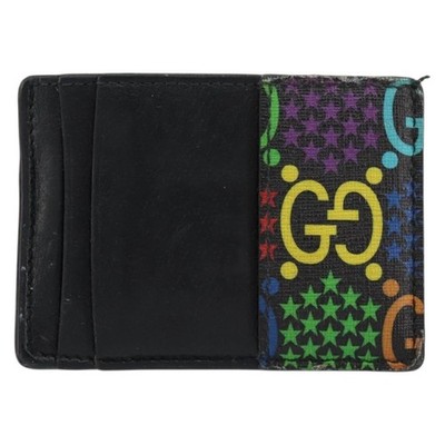 GUCCI GG Psychedelic Card Case Black 601098 Auth 152252 | eBay