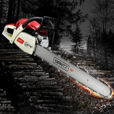Giantz Chainsaw Petrol 65CC 24" Bar Commercial E-Start Pruning Chain Saw