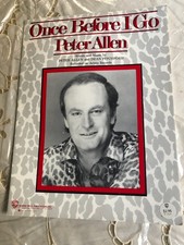 SHEET MUSIC-PETER ALLEN-ONCE BEFORE I GO