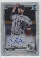 2020 Bowman Draft Chrome Picks Refractor 466/499 Chris McMahon #CDA-CMM Auto 7bt