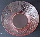 VINTAGE Pink Depression Glass Imperial "DIAMOND QUILTED" 7 Inch Serving Bowl! — photo 2