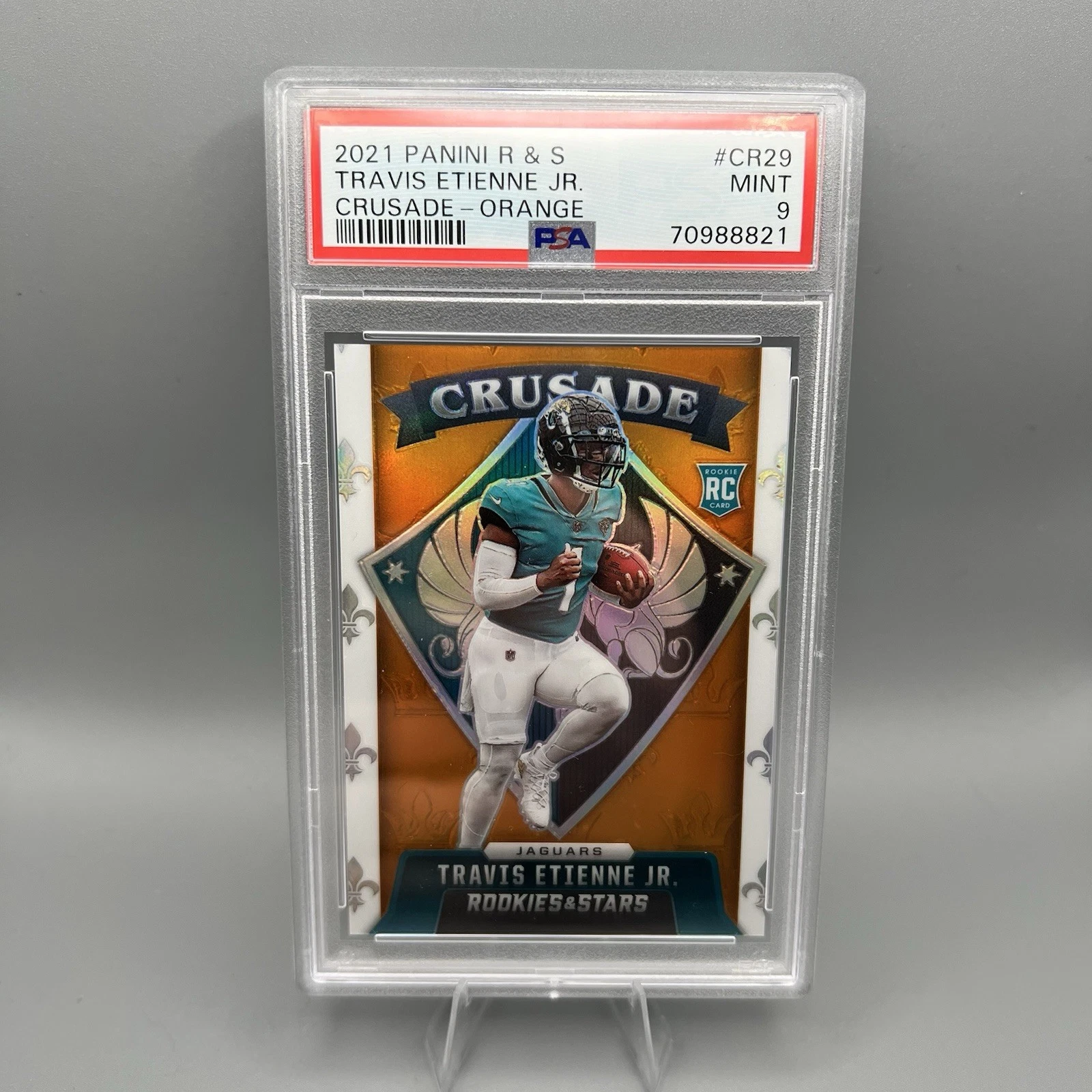 Travis Etienne Panini Rookies & Stars Crusade #CR29 Orange