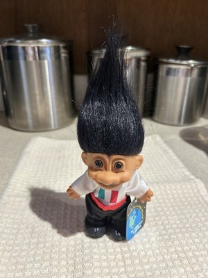 Russ Berrie  Trolls Around The World  My Lucky Troll From Italy 6  Original Tag