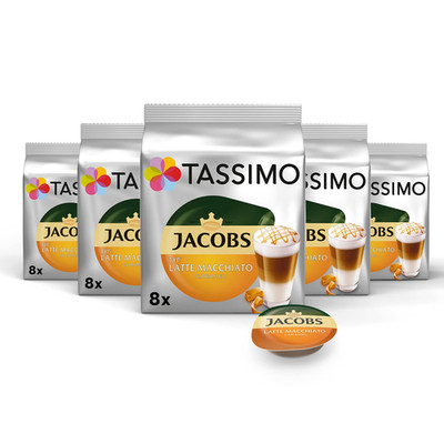 Jacobs Caramel Latte Macchiato Pods - 5 Pack (5 x 268g)