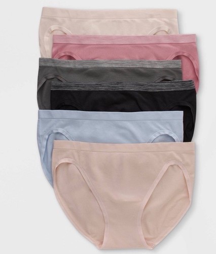 ๐ป Hanes Comfort Flex Fit Women's XL Tagless Multicolor Bikinis 6 Count ๐