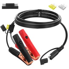 4.9FT 14AWG Battery Alligator Crocodile Clip to SAE Connector Extension Cable,12