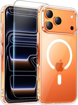 Temdan For IPhone 17 Pro Max Case Clear With Screen Protector, Magsafe No Box