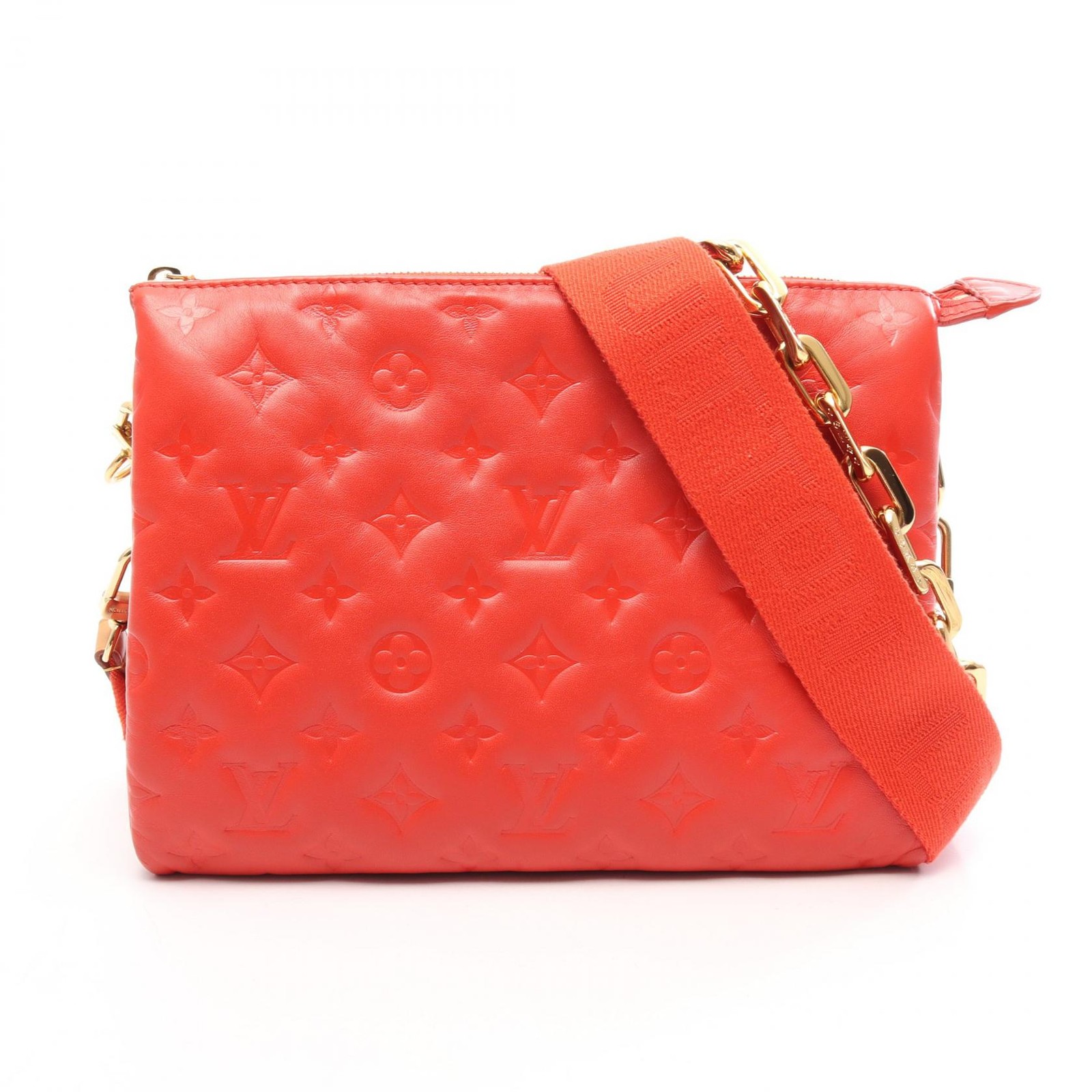 Louis Vuitton Coussin PM 2WAY M57792 Shoulder Bag Monogram Red Women's #MMB2645