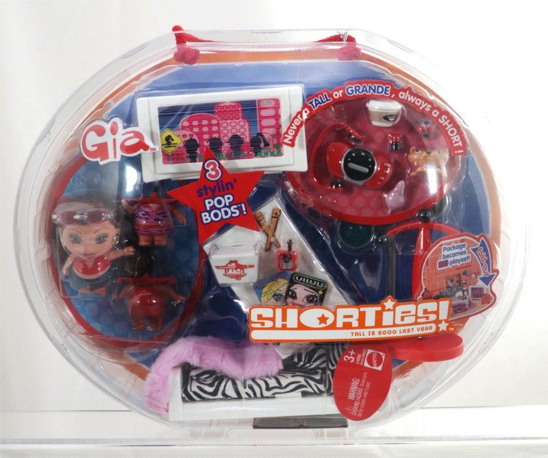 Shorties Gia Doll Fun Fab-u-licious Fashionista Set - G4866 NRFP 2004 Mattel