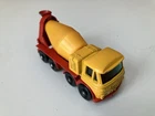 Vintage 1968 LESNEY Matchbox Series No. 21 FODEN CONCRETE TRUCK RED METAL BASE