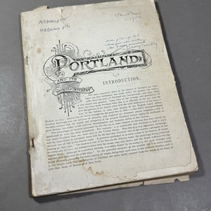 Portland And It’s Points Of Interest MAINE Souvenir Business History 1890s
