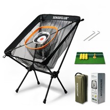 Chipping Net, Indoor Chipping Net and Mat, Golf Practice Target with Tee and ...