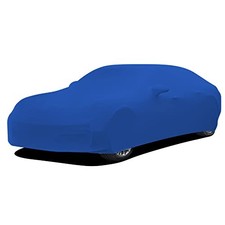 Indoor Car Cover, Stretch Dustproof Protection Fit L-CAR 177-193 Inch Blue