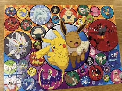 Pokémon Pikachu Eevee & Friends 100 Piece Jigsaw Puzzle Buffalo Games Completed