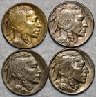 4x AU-UNC Buffalo Nickels, 1929-D, 2x 1929-S, & 1936-D