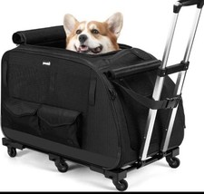 Pecute Pet Stroller for Short Legged Dogs Dog Carrier with Wheels