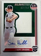 2022 Panini Stars and Stripes USA Baseball Silhouettes Jersey/Bat Pick From List