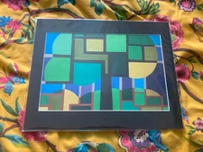 Cubist Impressionist Abstract Mounted Print Of A Tree