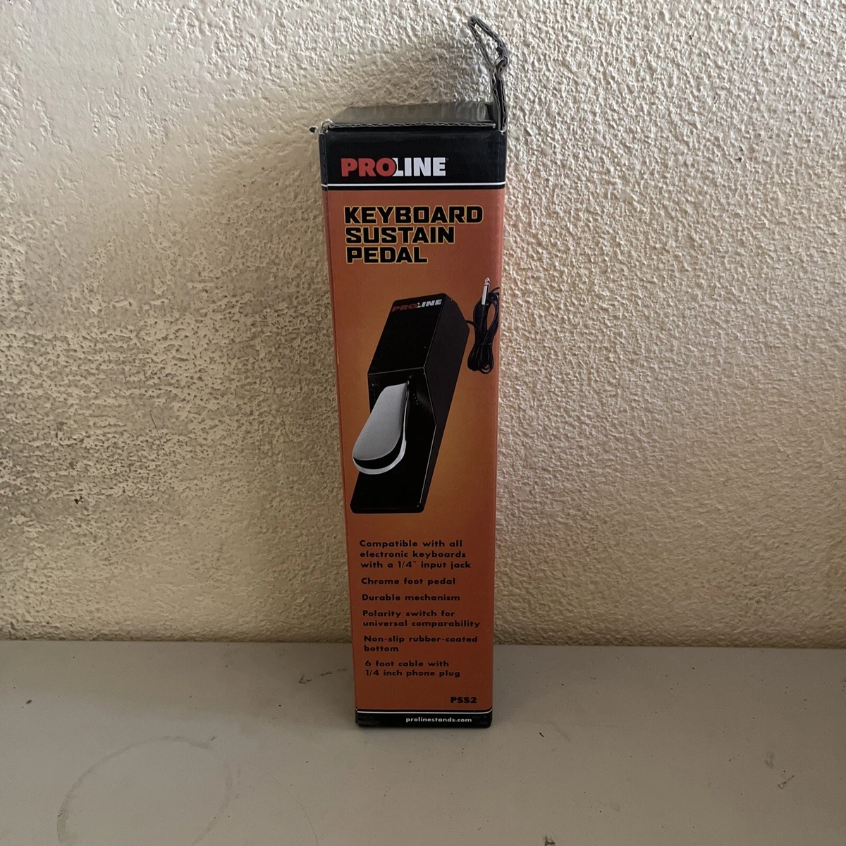 Proline Universal Piano-Style Sustain Pedal with Polarity Switch