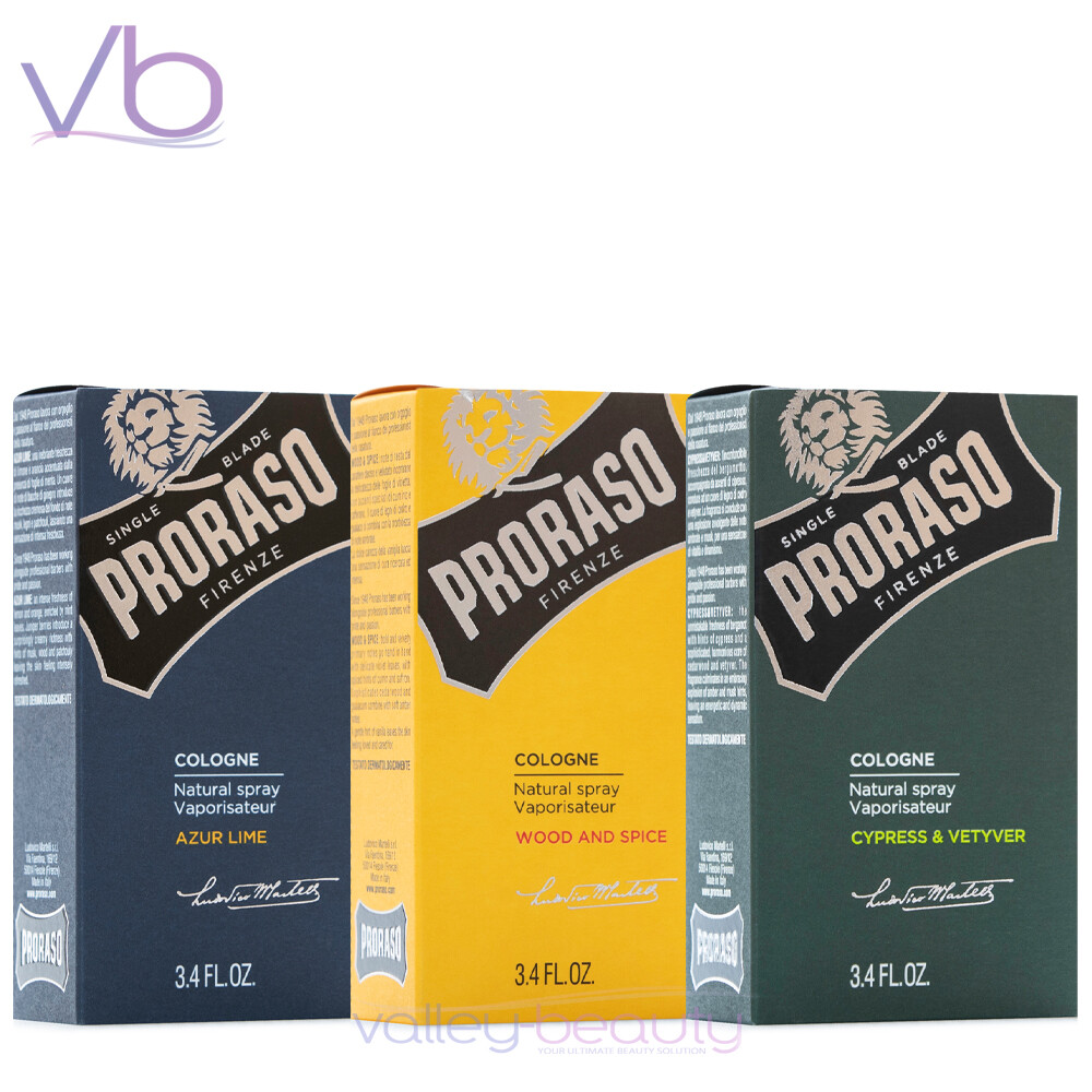 PRORASO Single Blade Eau De Cologne Azur Lime, Cypress & Vetyver