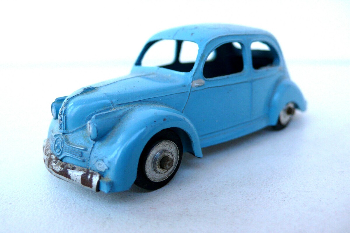 Jouet Ancien CIJ Dyna Panhard 3CV Mécanique, Tôle, Vers 1950, Avec Boîte Et Clé