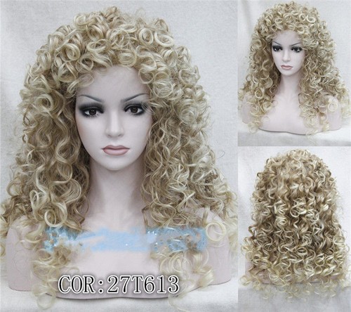 Ladies Long Curly wig w/ Tight Curls Wig in Fox red/Brown/Blonde Wigs - Picture 10 of 20