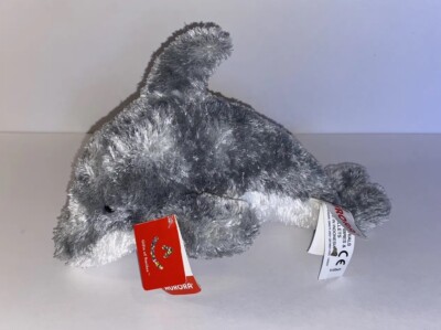 Aurora World Plush Gray Bottle Nosed Dolphin Stuffed Animal with Tags