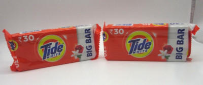 TIDE WHITE Laundry Big Bar Soap Rose Jasmine Full Deep Clean 250 g - 2 Bars