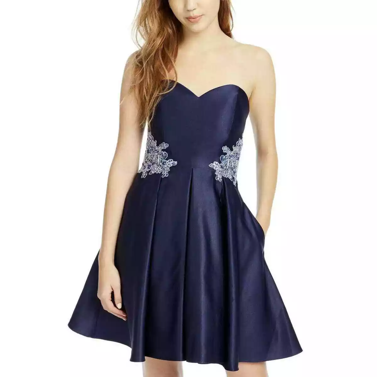 Fit and flare top party dresses for juniors