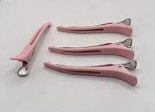 Duckbill Hair Clips Lot Of 4 Pink Preowned