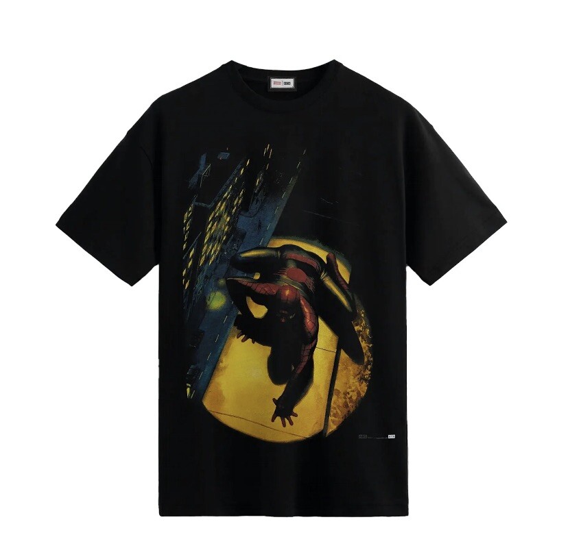 ☆ KITH x SPIDER-MAN Spotlight vintage tee コラボTシャツ ☆ KITH x Spider-Man Spotlight Vintage T-Shirt Size L Large