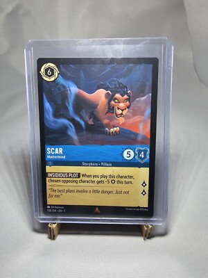 Disney Lorcana - RARE - Scar - Mastermind - 158/204 - IN HAND
