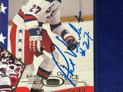 #37 Phil Verchota signiert 1995 Signature Rookies Miracle on Ice 1980 Goldmedaille - Bild 6 von 11