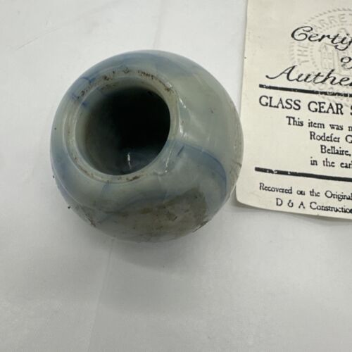 Vintage blau-weiß Swirl Glas Schaltknauf Rat Rod - Bild 6 von 9