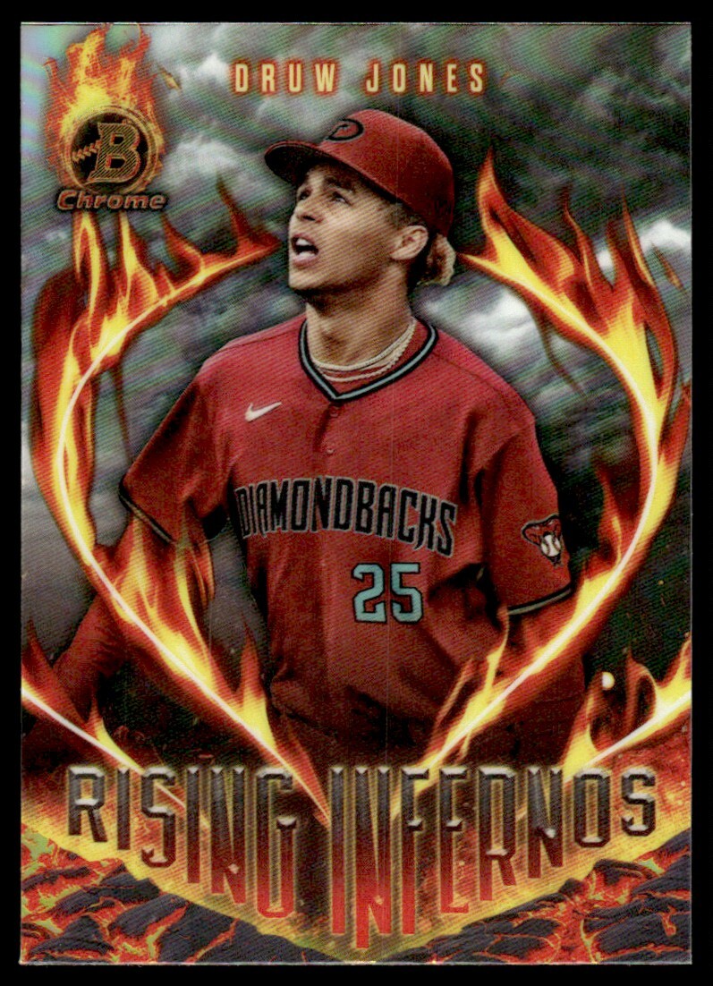 DRUW JONES 2024 BOWMAN CHROME RISING INFERNOS #10