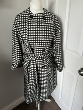 Great Plains Womens Wool Blend Check Coat Size S