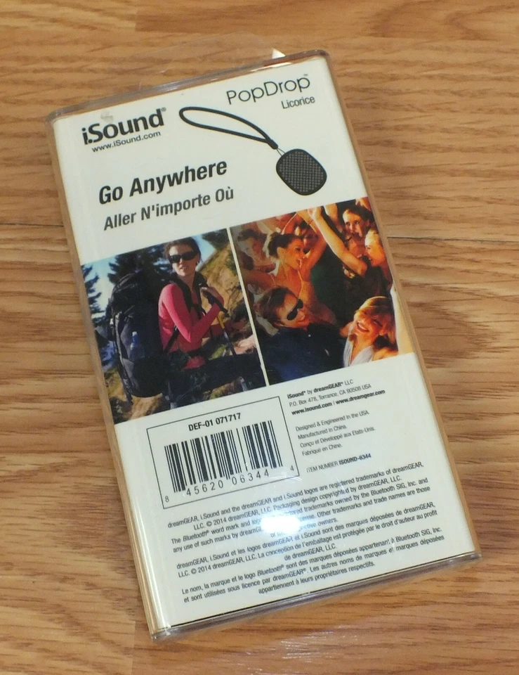 iSound (6344) PopDrop Big Sound Wireless Speaker w/ Volume Control **NEW**  - Image 2 of 4