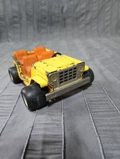 Vintage Buddy L Yellow Pressed Steel Jeep