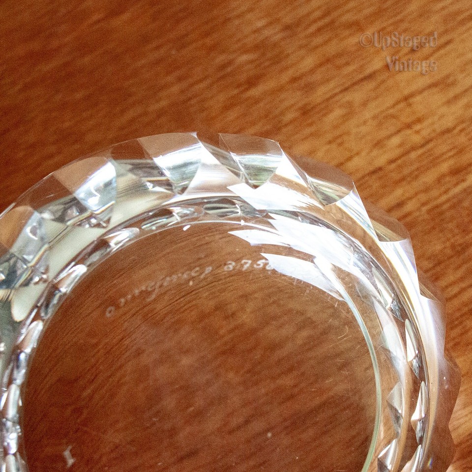 ORREFORS Sweden Ashtray/Bowl Vintage Art Glass Signed Sven Palmqvist