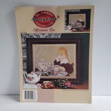 Stoney Creek AFTERNOON TEA Cross Stitch Pattern CC 010 1998 child with tea set